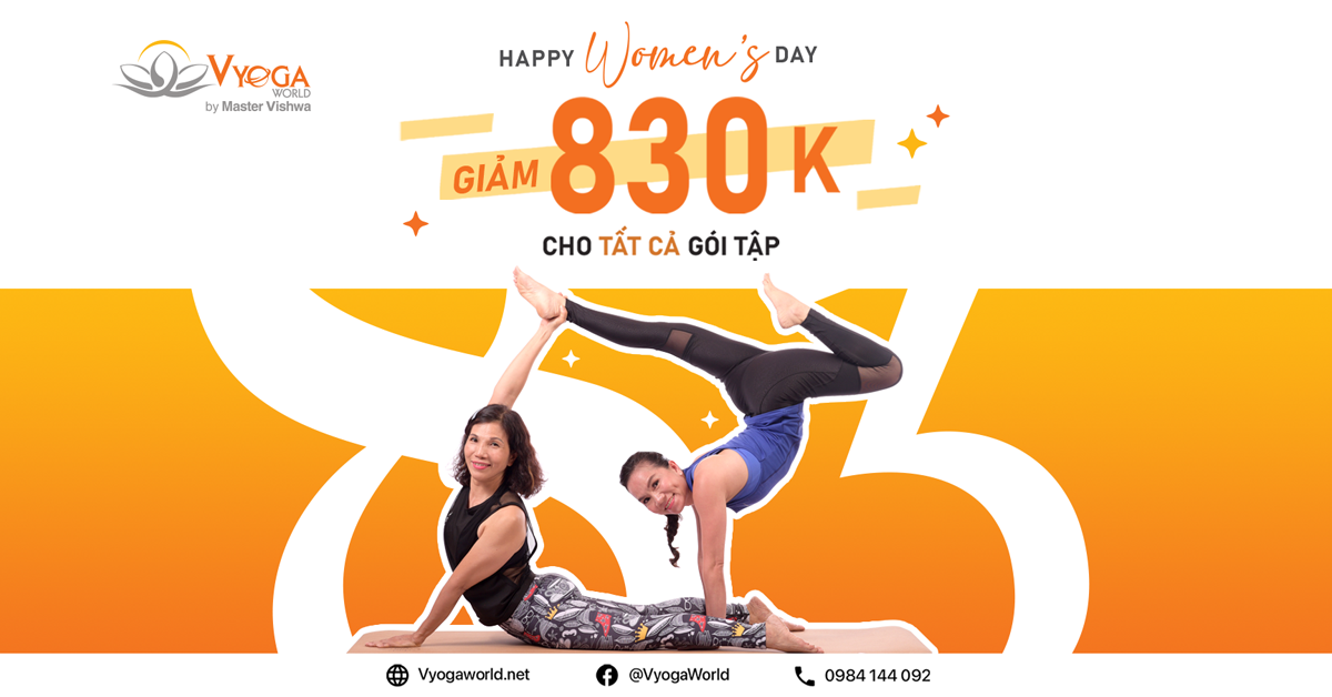 Giảm 830k Tất Cả Gói Tập | Mừng Quốc Tế Phụ Nữ 2022