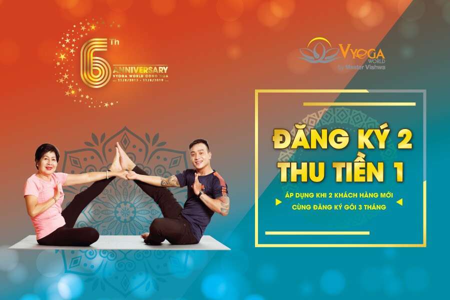 Ưu Đãi 50% Học Phí Với Three Month Couple Tại Vyoga World